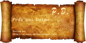 Prágai Dalma névjegykártya